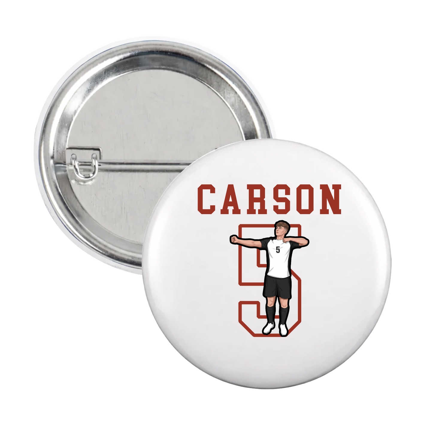 Game Day Button — Shirsey in White