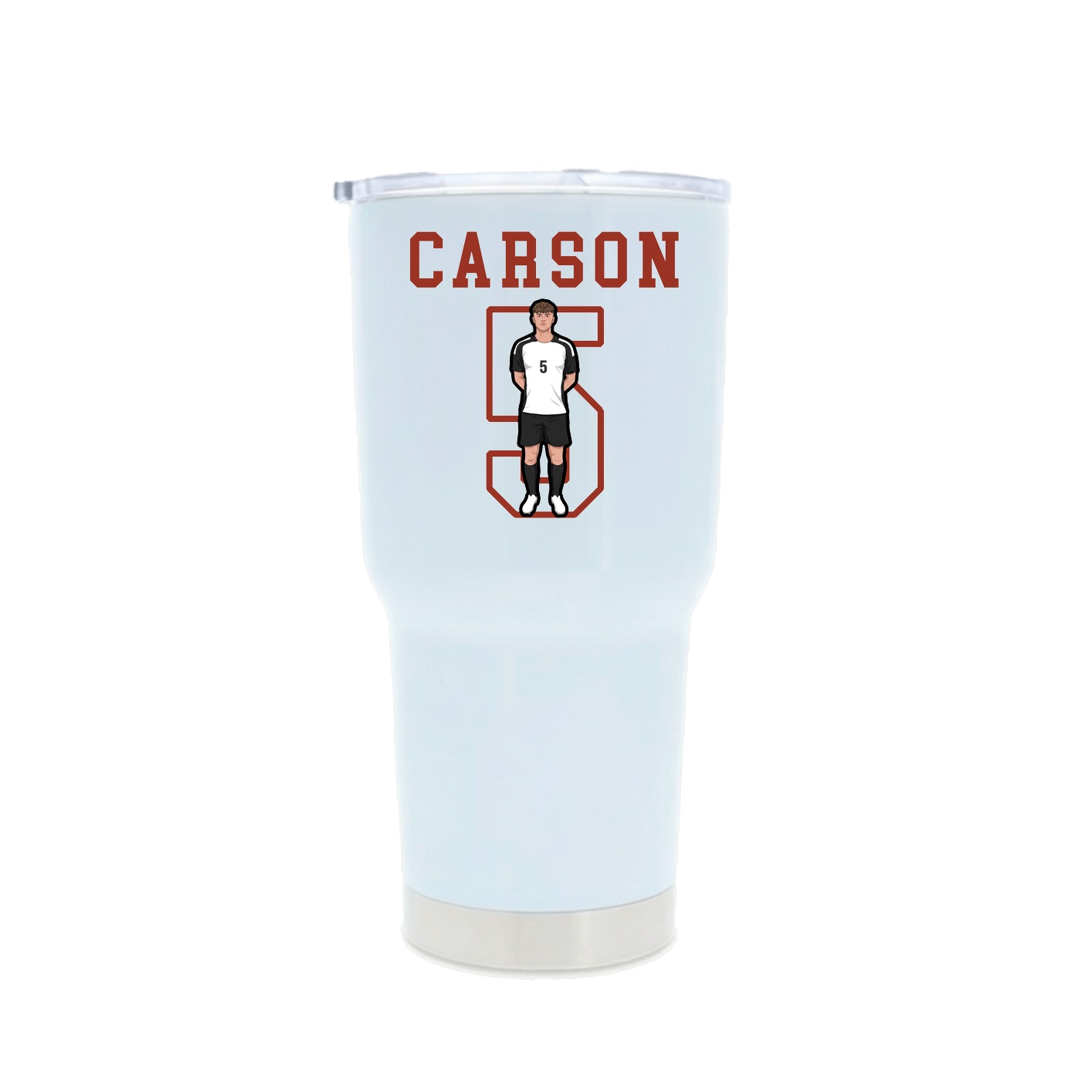 30oz Stainless Steel Tumbler — Shirsey in White