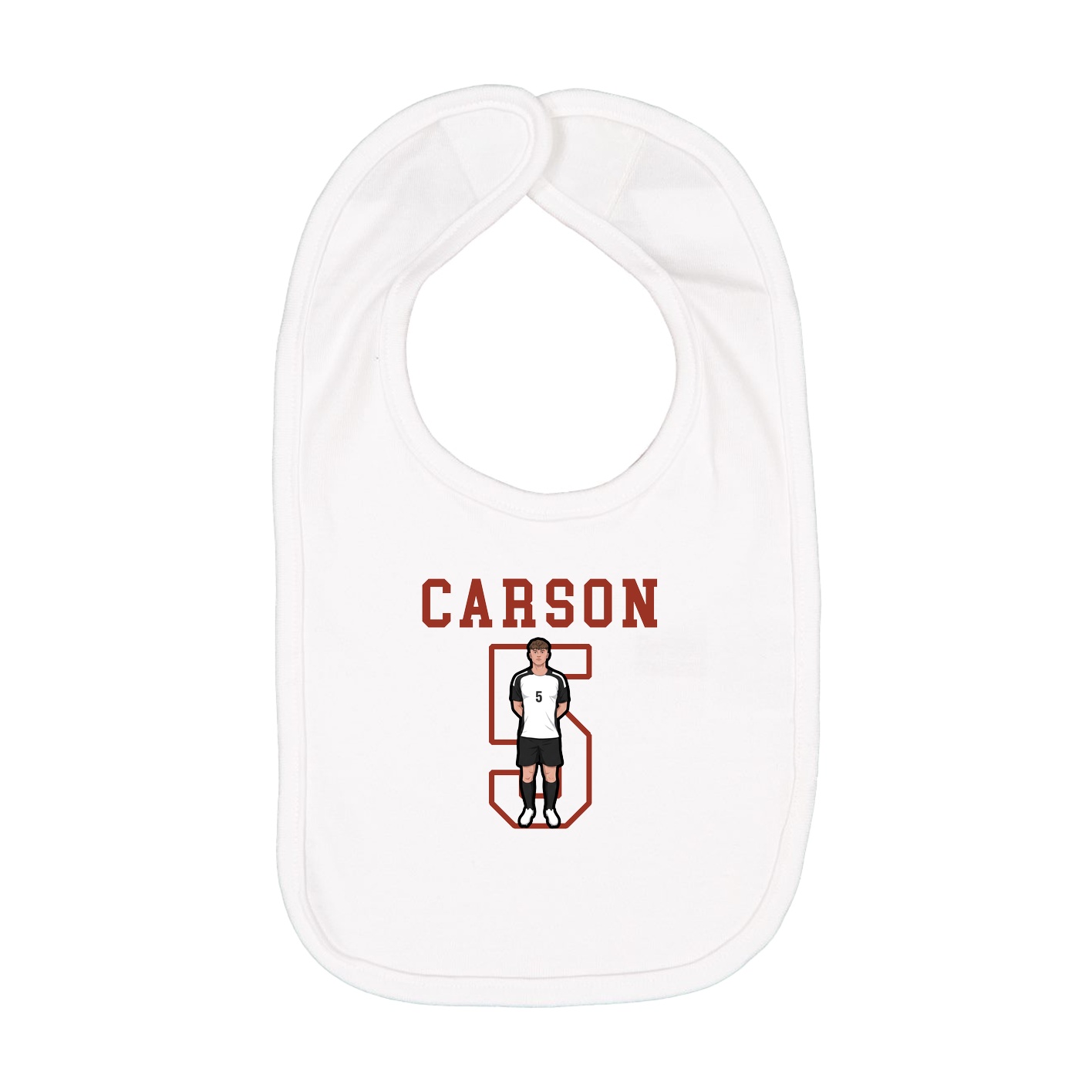 Infant Bib — Shirsey in White