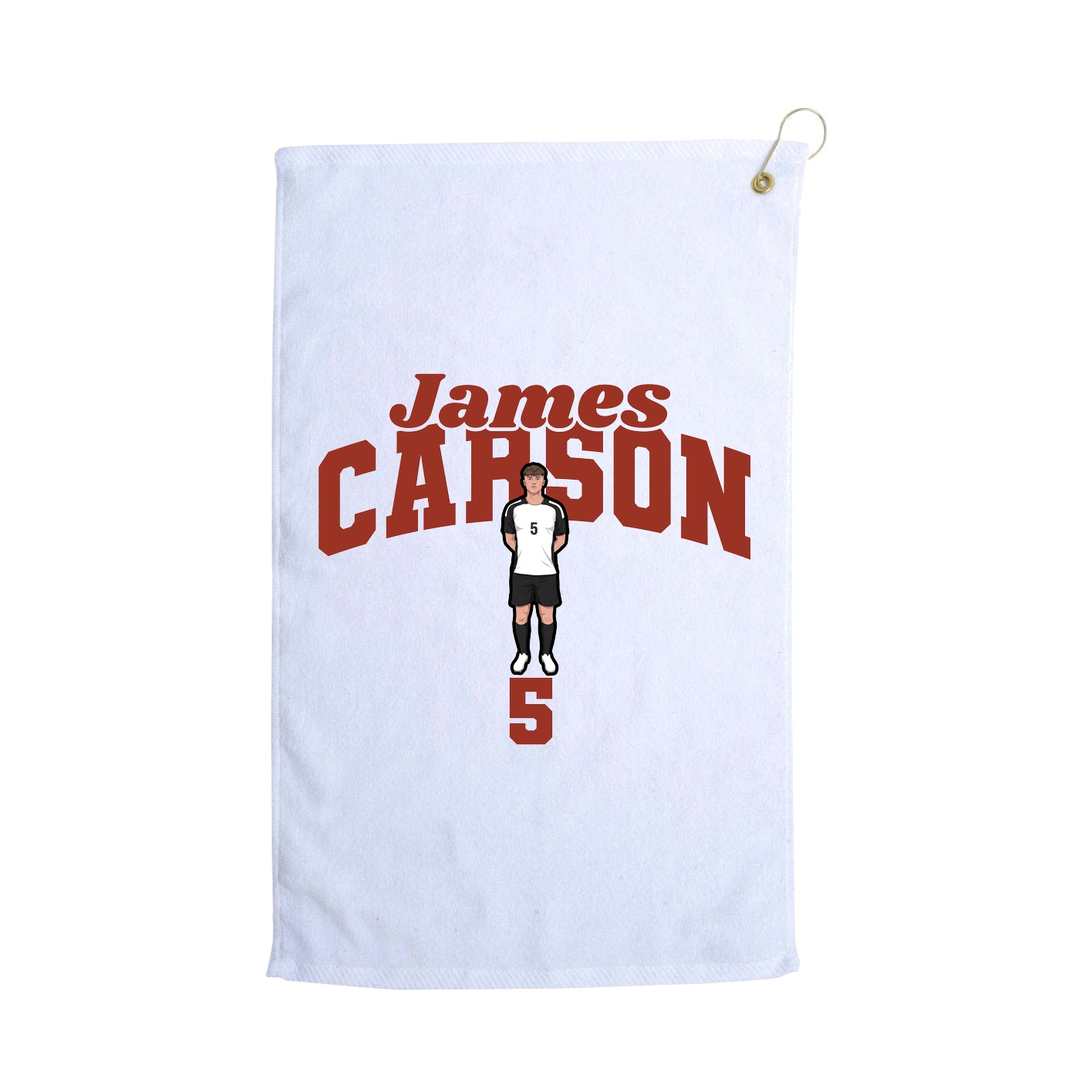 Golf Towel — Signature Arch in White