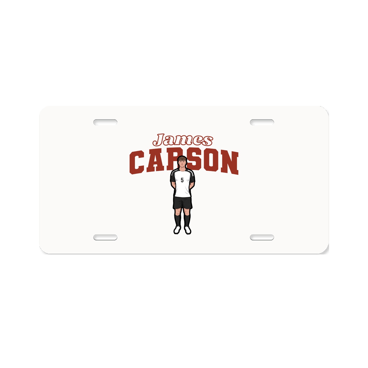 License Plate — Name Arch in Classic