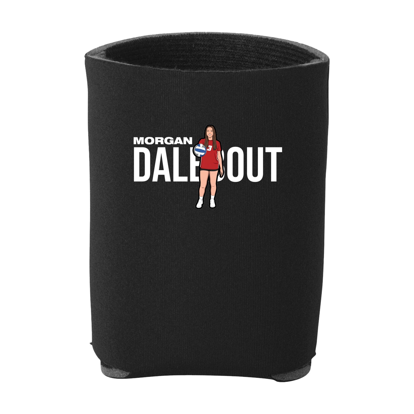 Can Holder — Player Name in Black