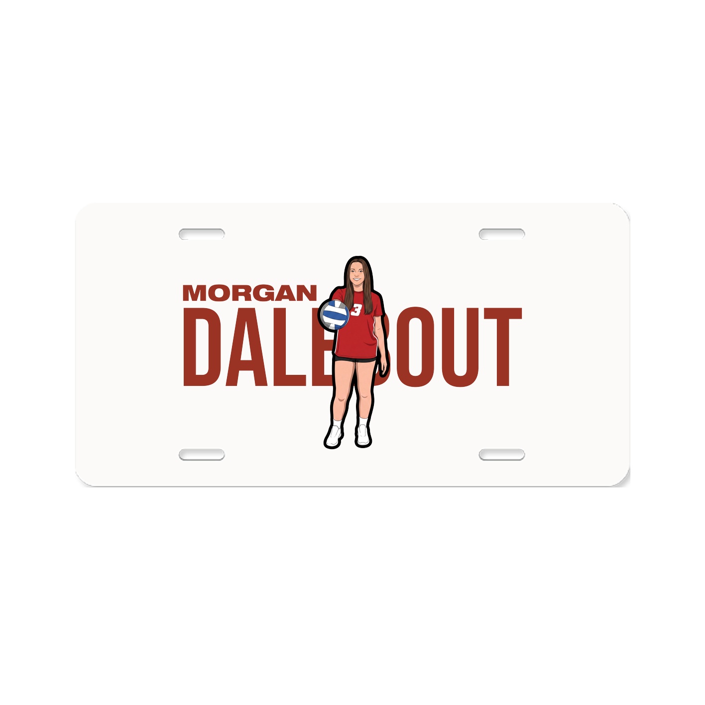 License Plate — Player Name in Classic