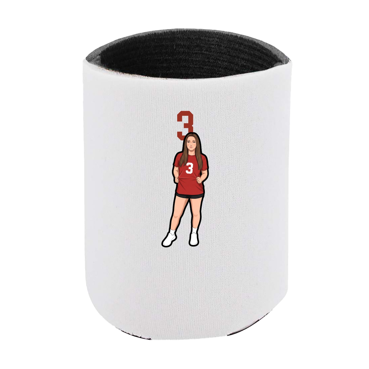 Can Holder — Number Top in White