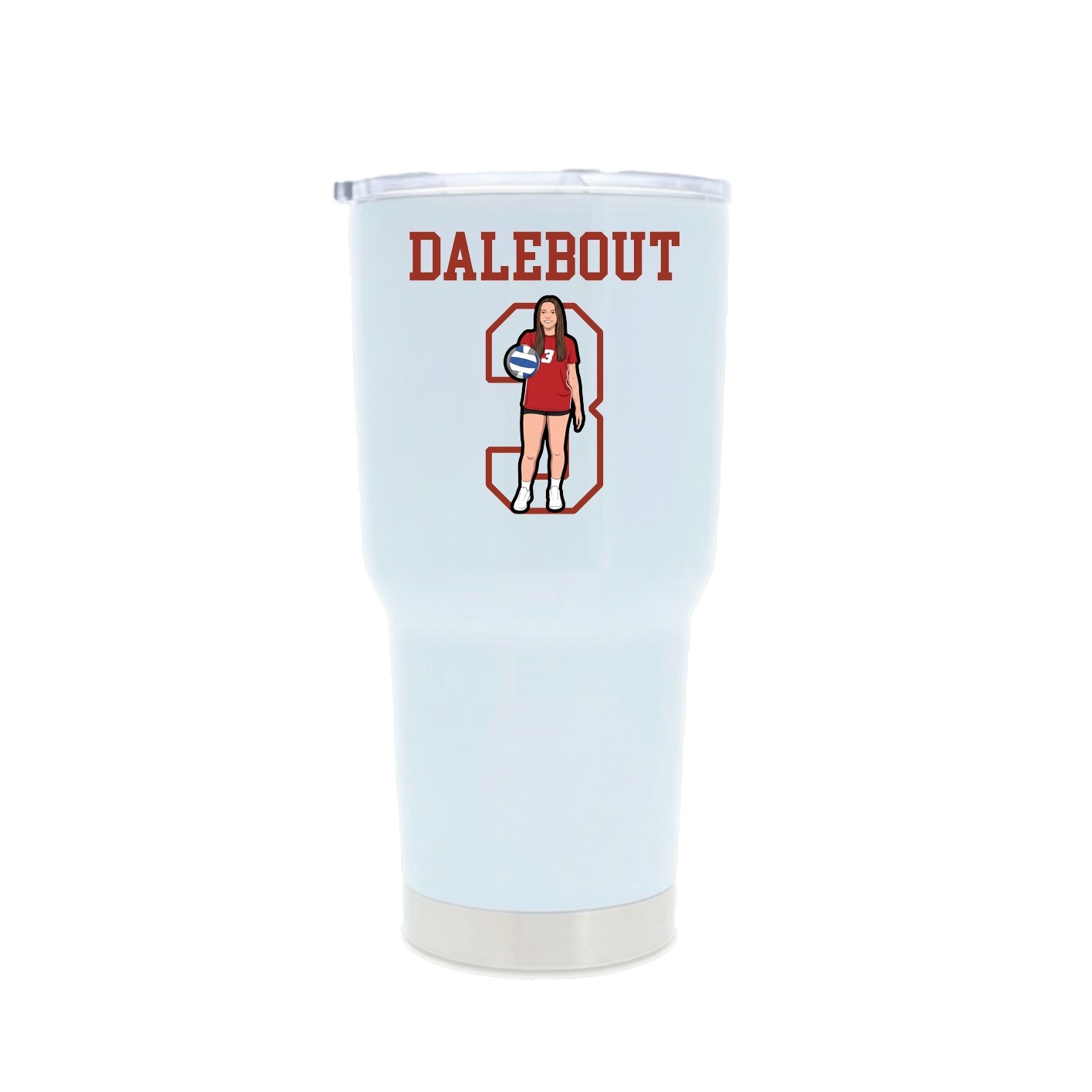 30oz Stainless Steel Tumbler — Shirsey in White