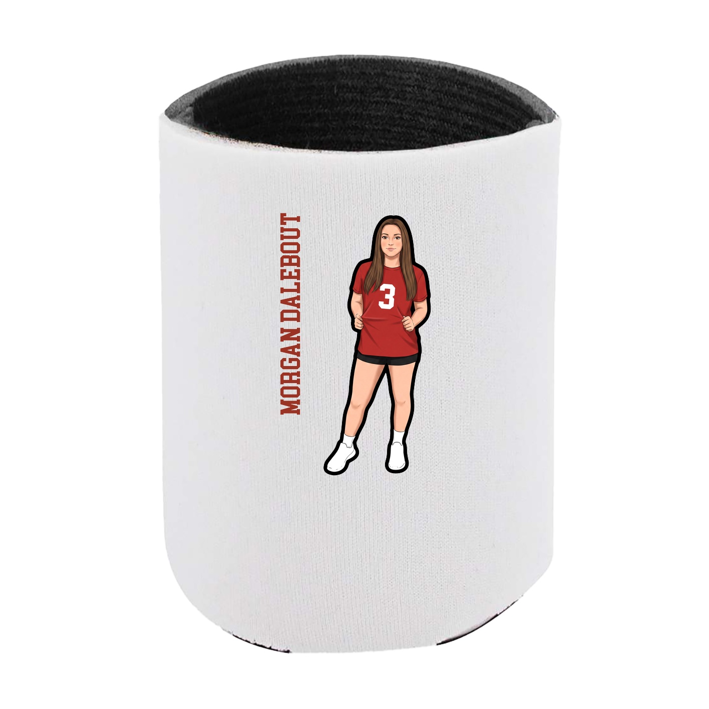 Can Holder — Name Vertical in White