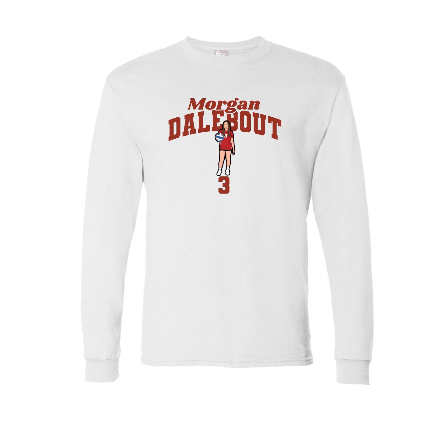 Long Sleeve Tee — Signature Arch in White