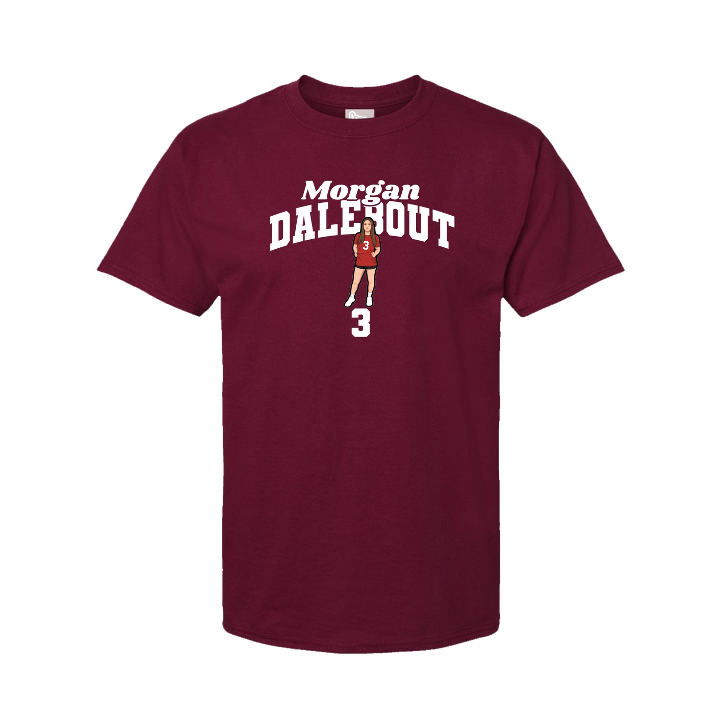 Tee — Signature Arch in Cardinal