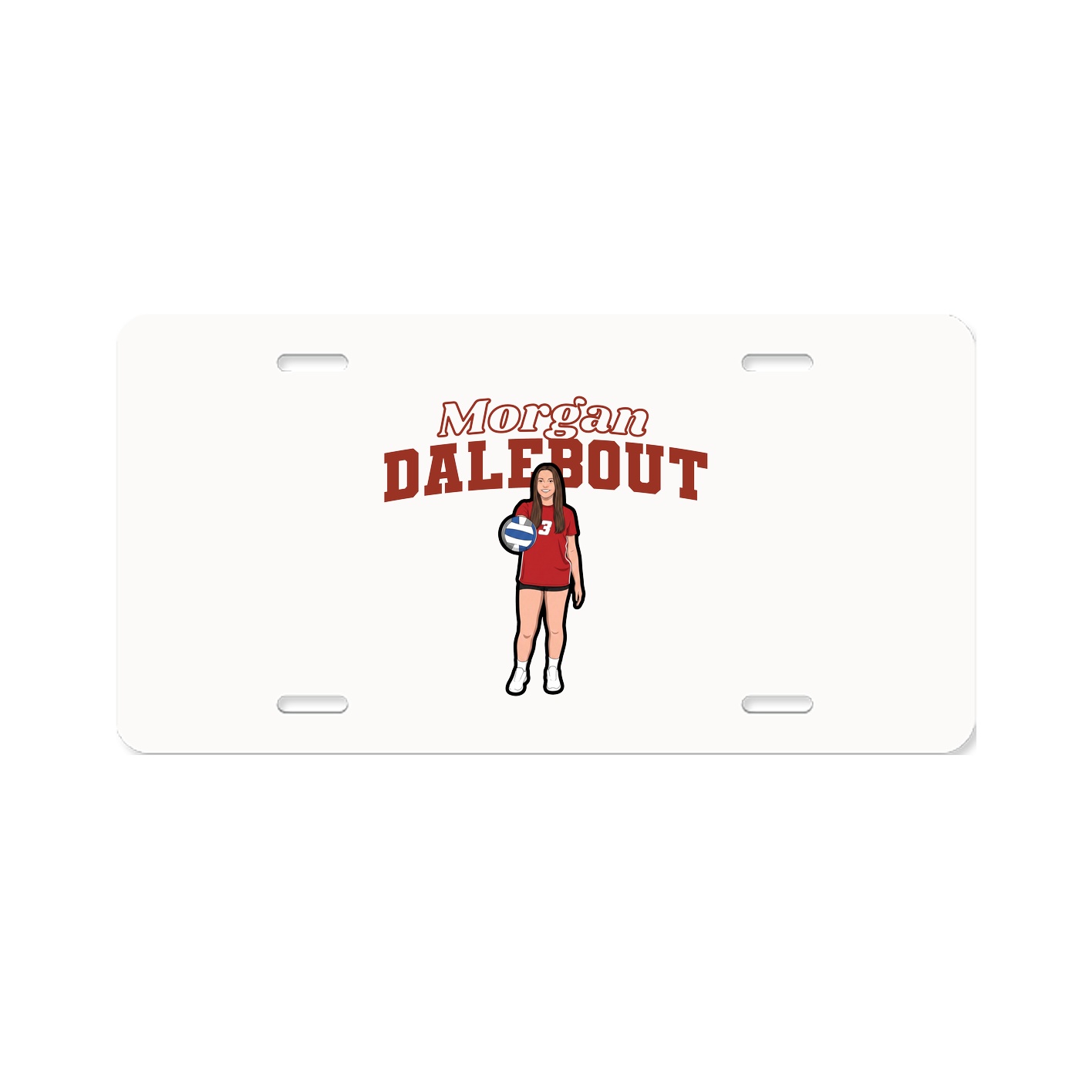 License Plate — Name Arch in Classic