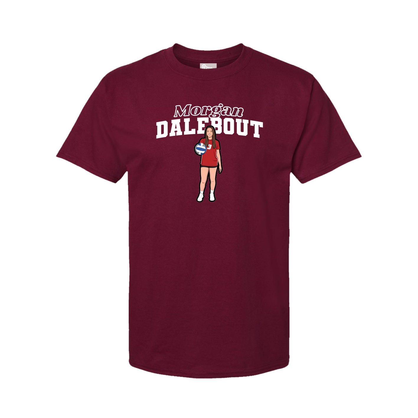 Youth Tee — Name Arch in Cardinal