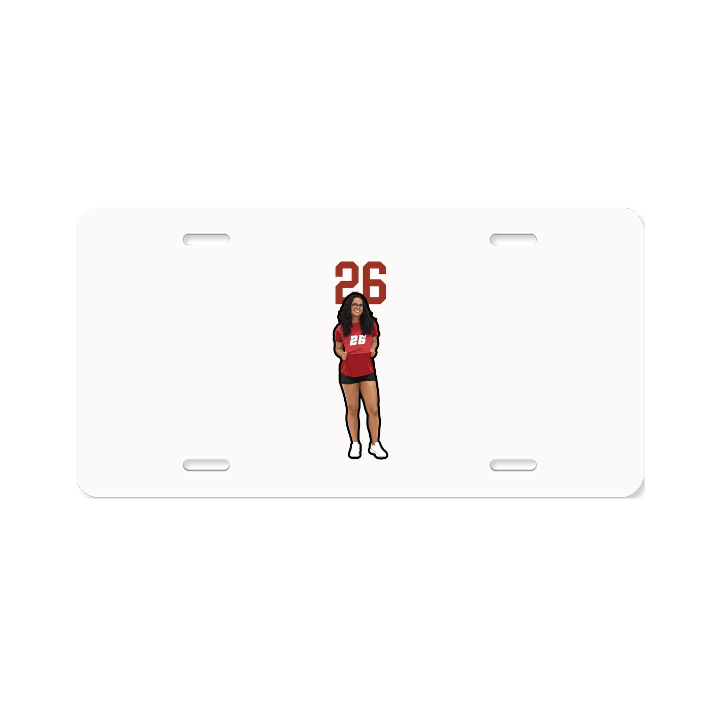 License Plate — Number Top in Classic