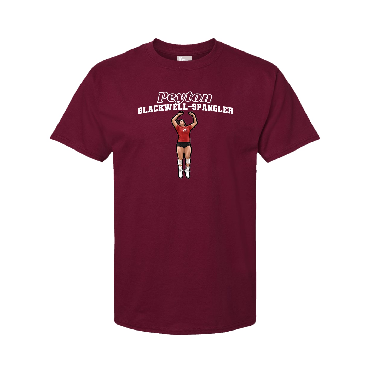 Tee — Name Arch in Cardinal