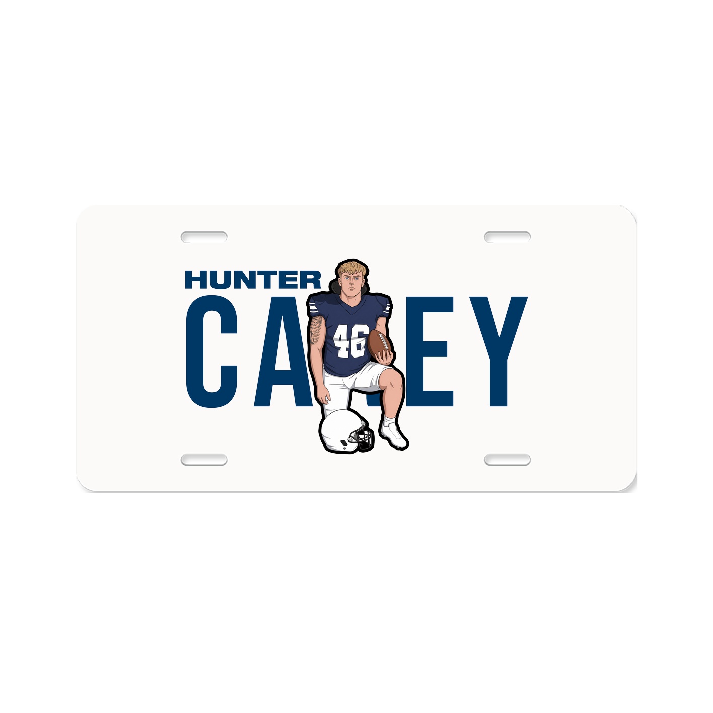 License Plate — Player Name in Classic