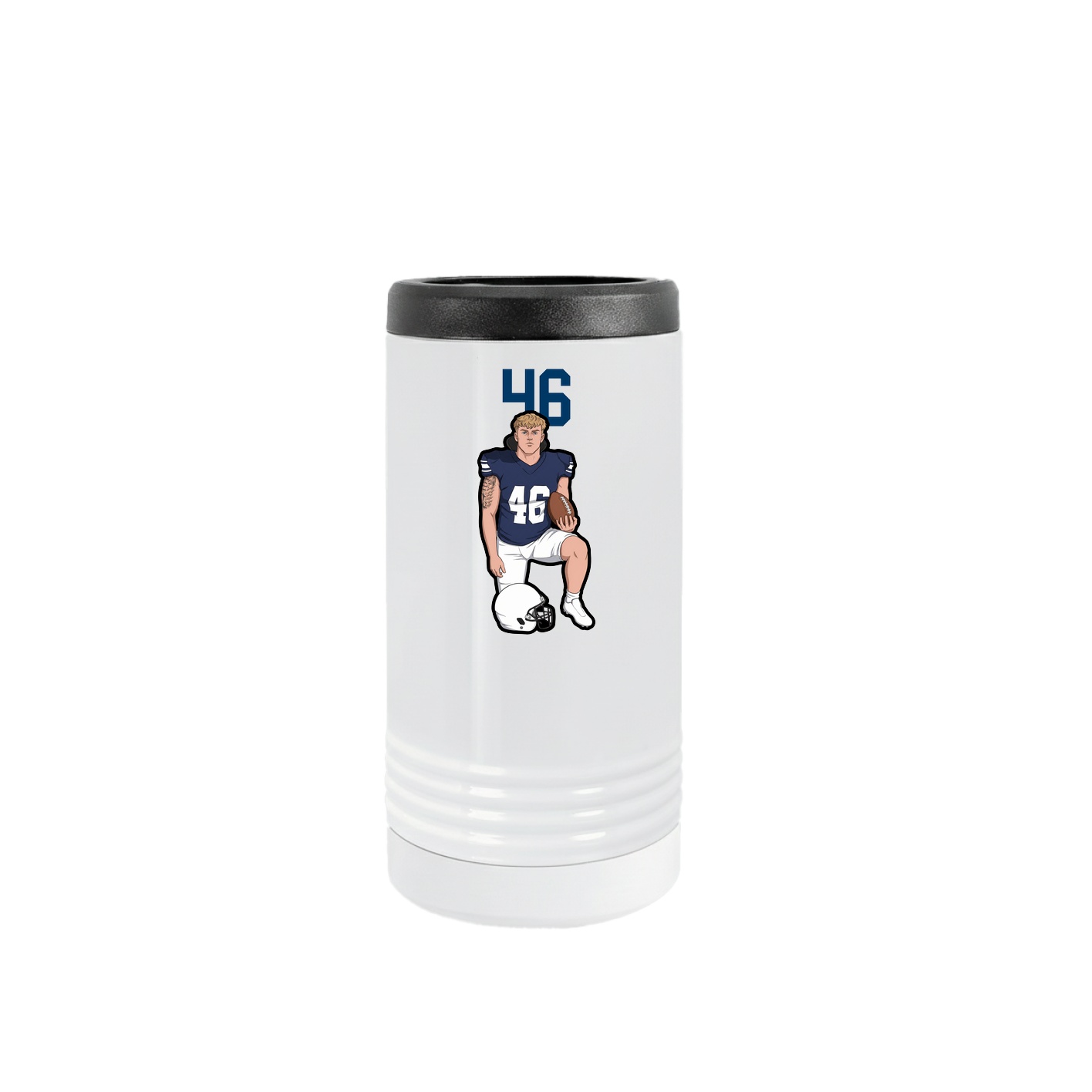 Slim Beverage Holder — Number Top in White