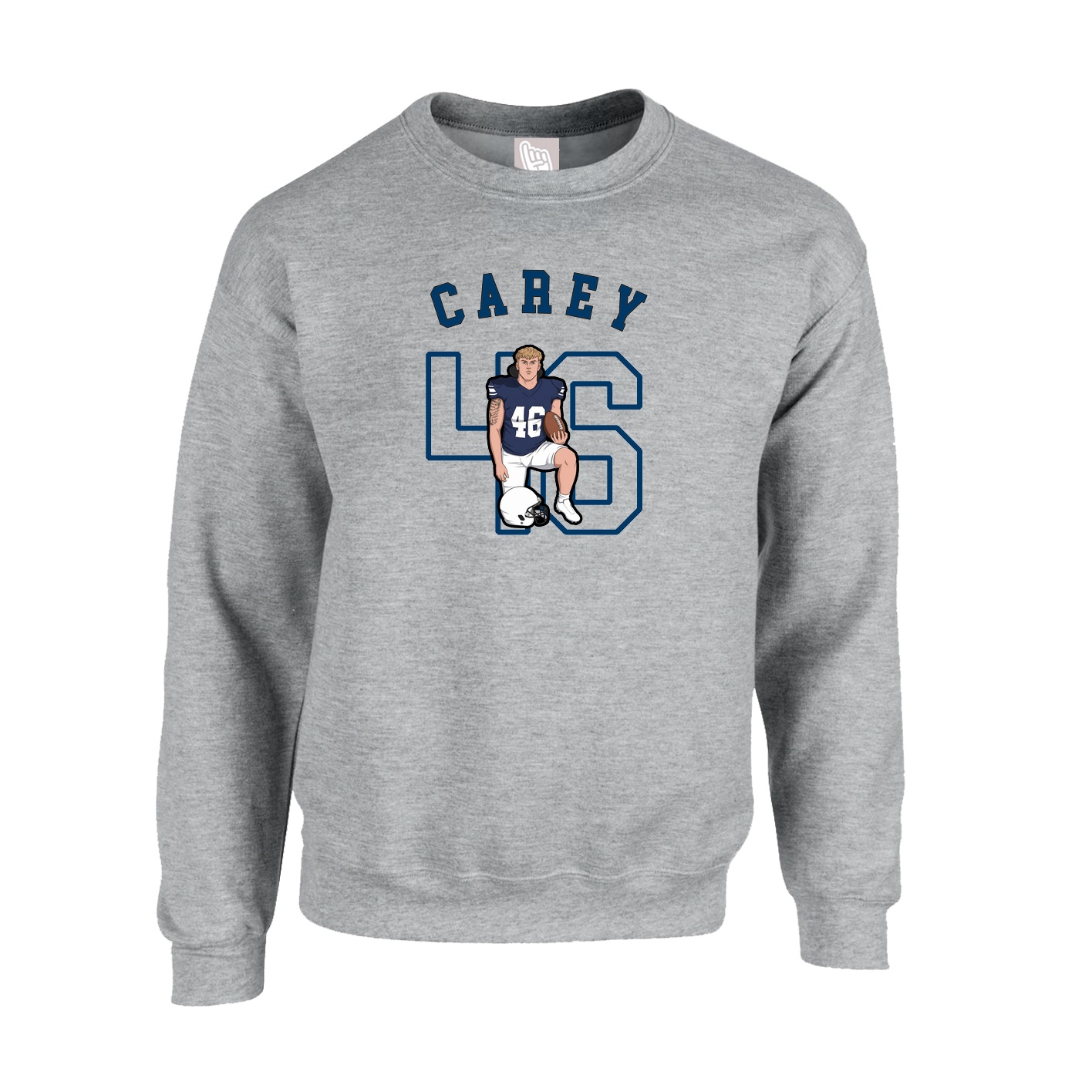 Fleece Crew — Shirsey Arch in Grey