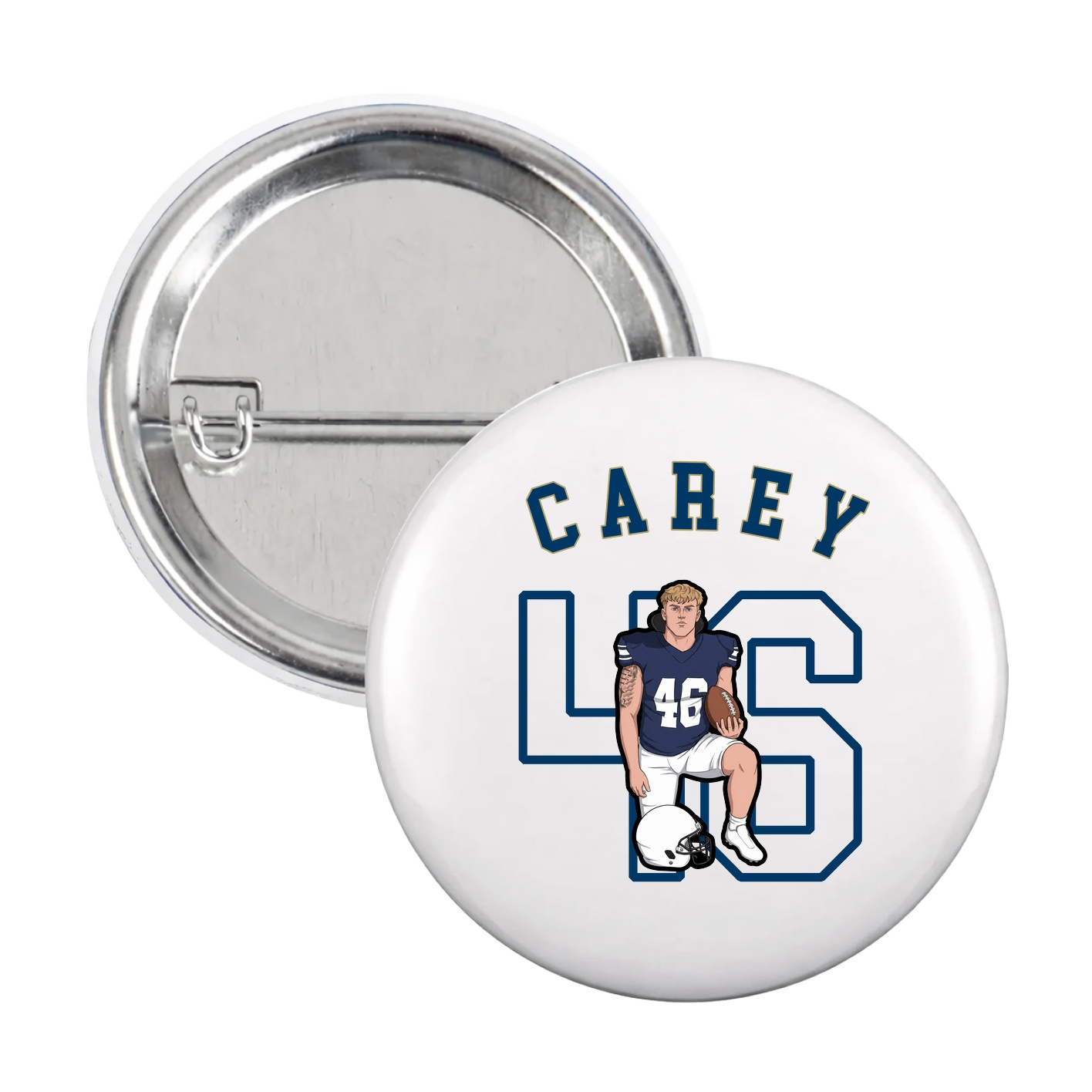 Game Day Button — Shirsey Arch in White