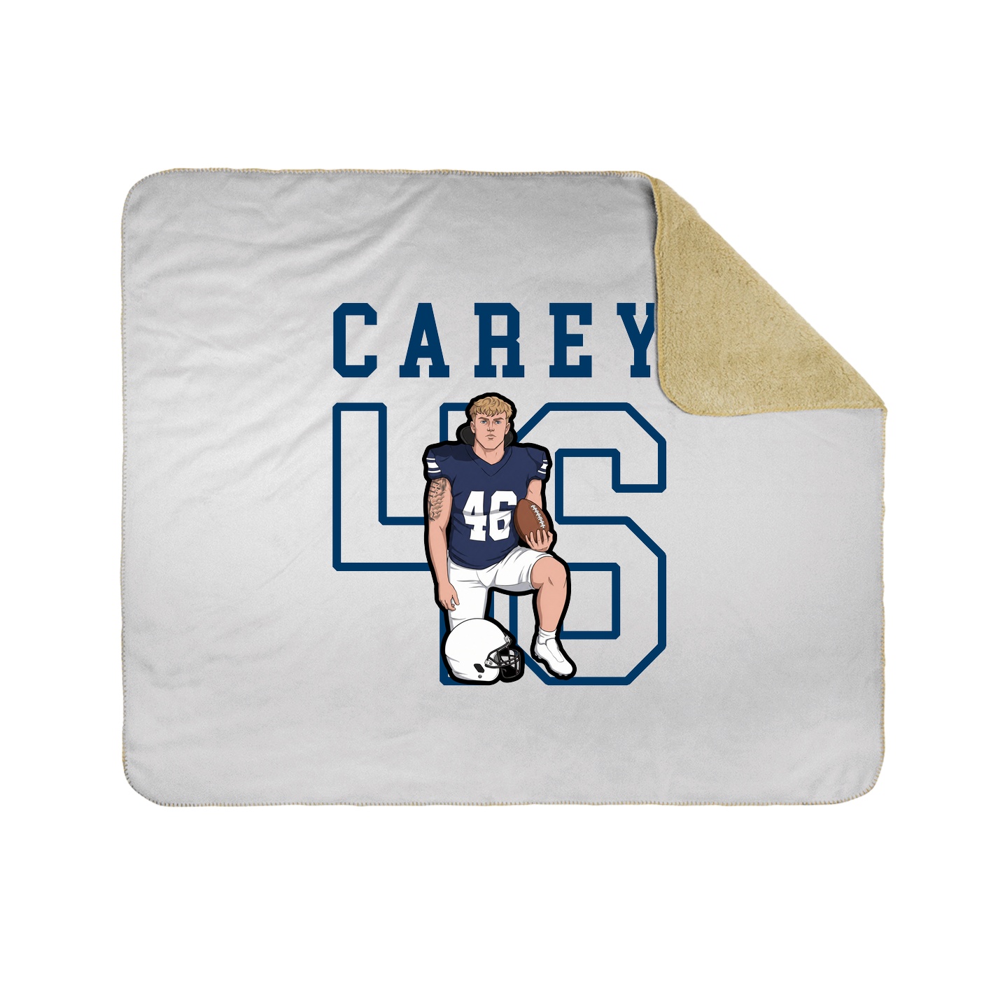 Throw Blanket — Shirsey in White