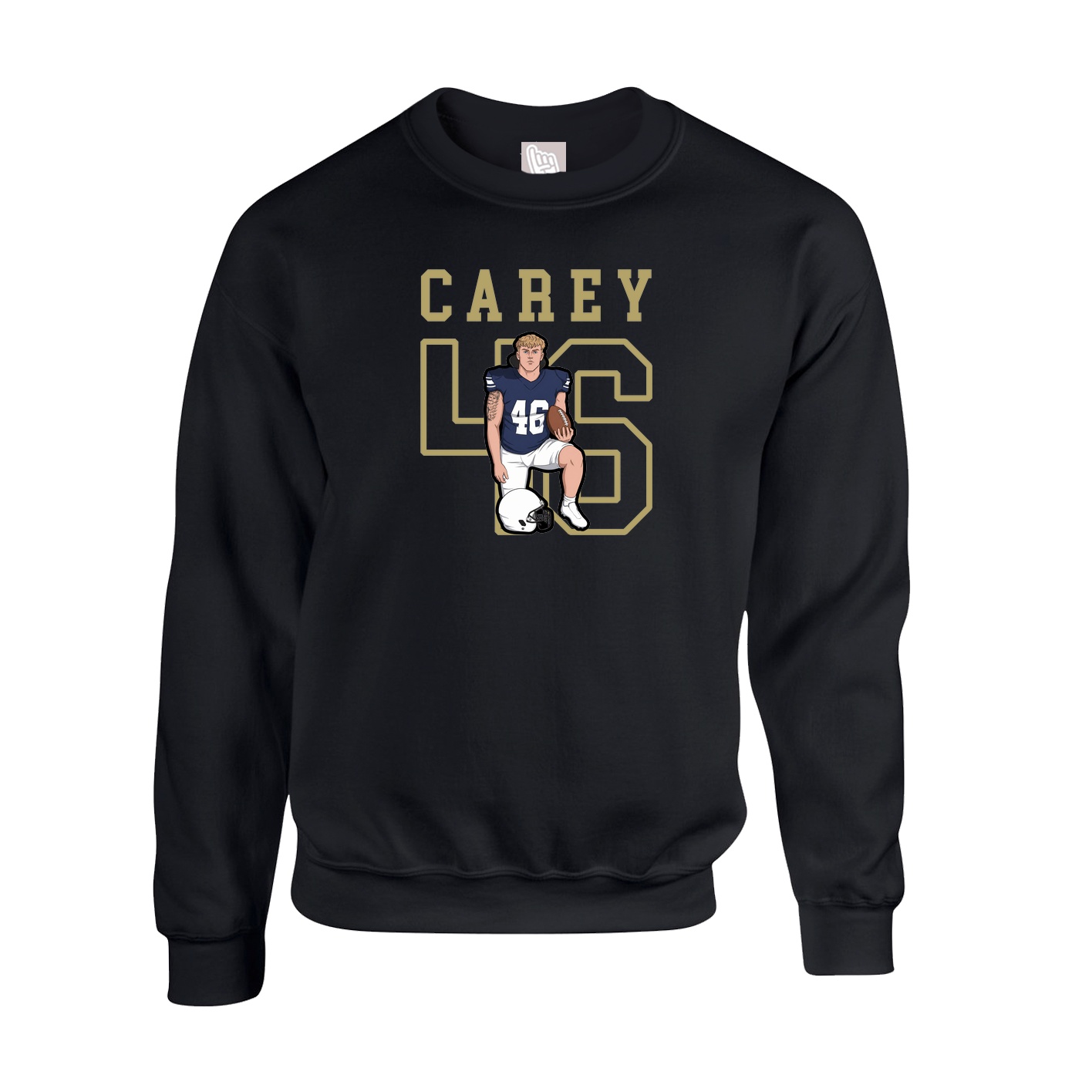 Fleece Crew — Shirsey in Black