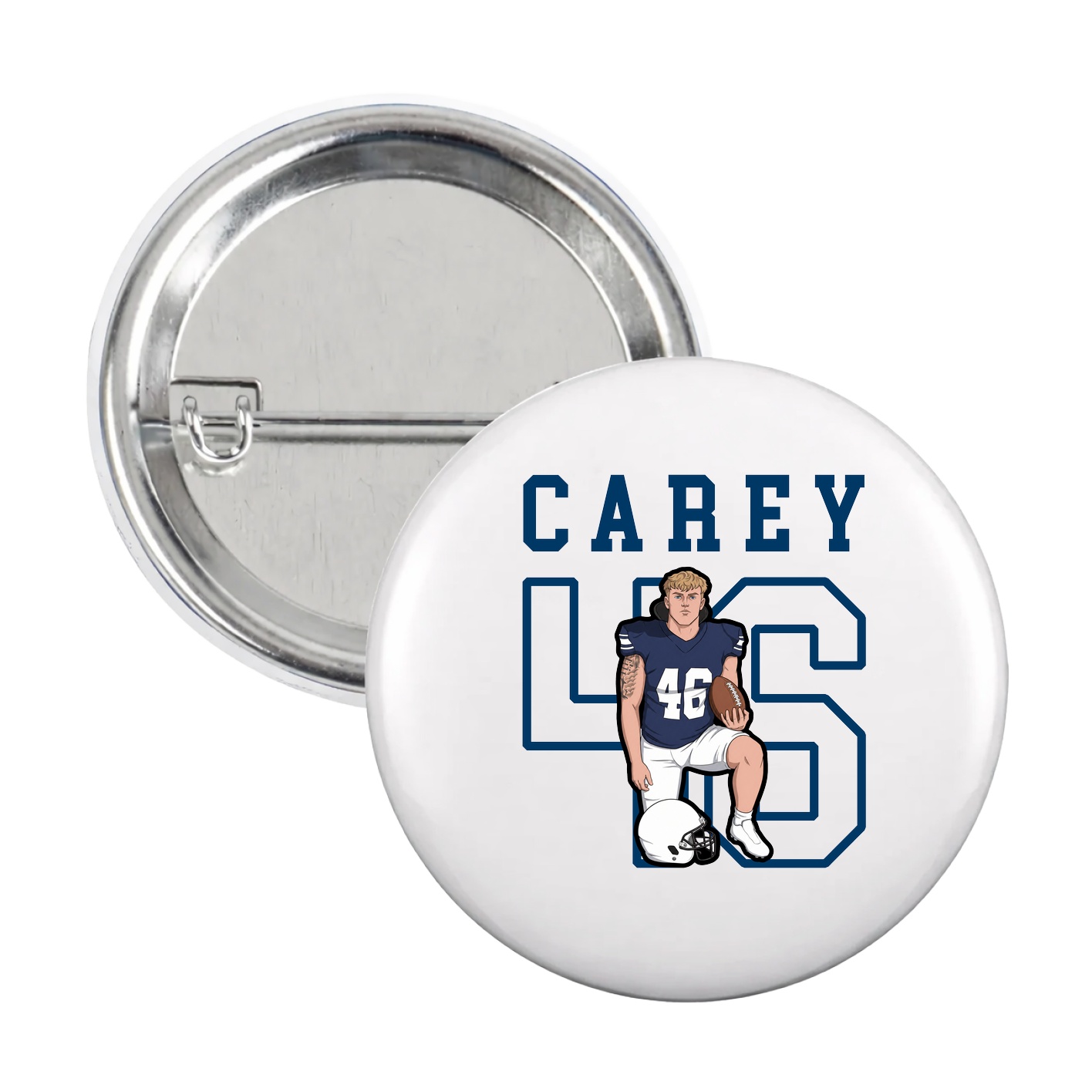 Game Day Button — Shirsey in White