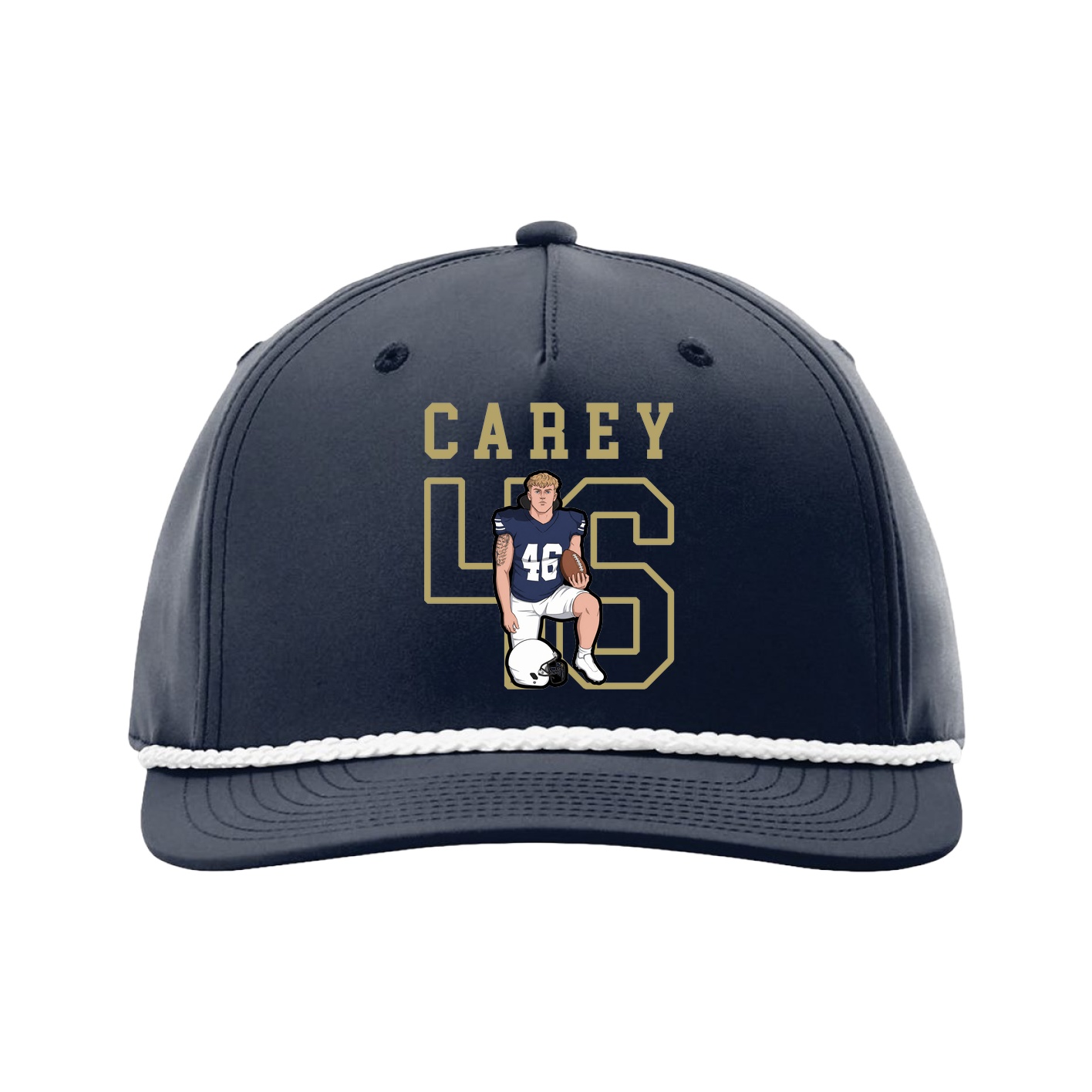 Five-Panel Classic Rope Cap — Shirsey in Navy