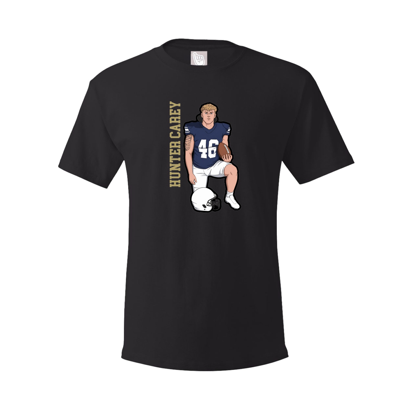 Tee — Name Vertical in Black
