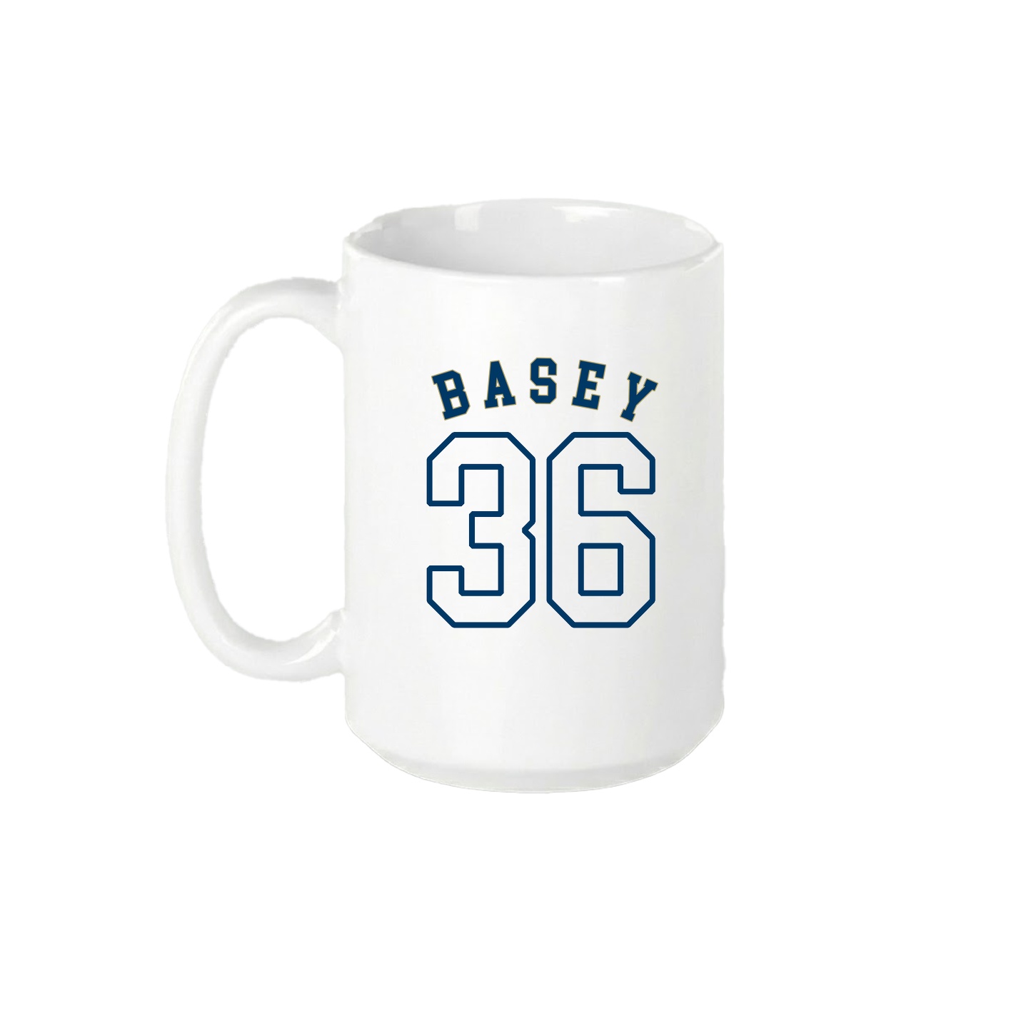 15oz Coffee Mug — Shirsey Arch in White