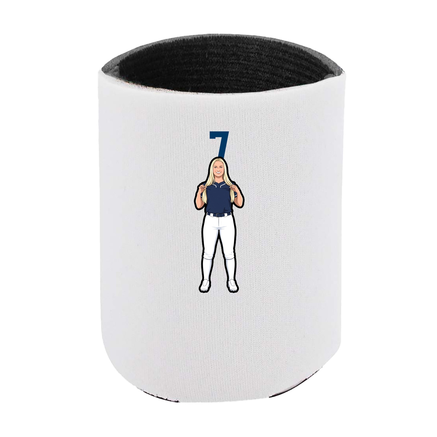 Can Holder — Number Top in White