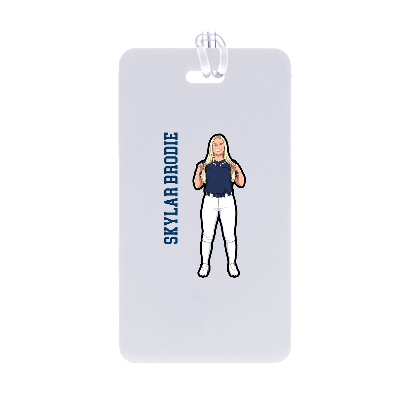 Bag Tag — Name Vertical in Classic