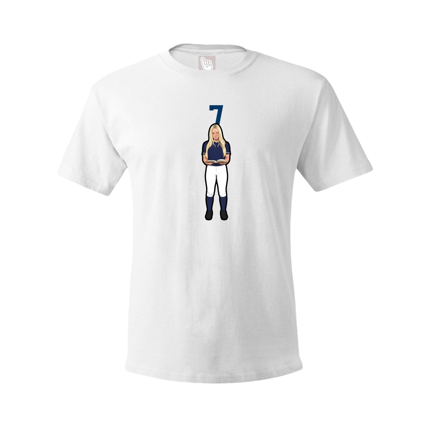 Tee — Number Top in White