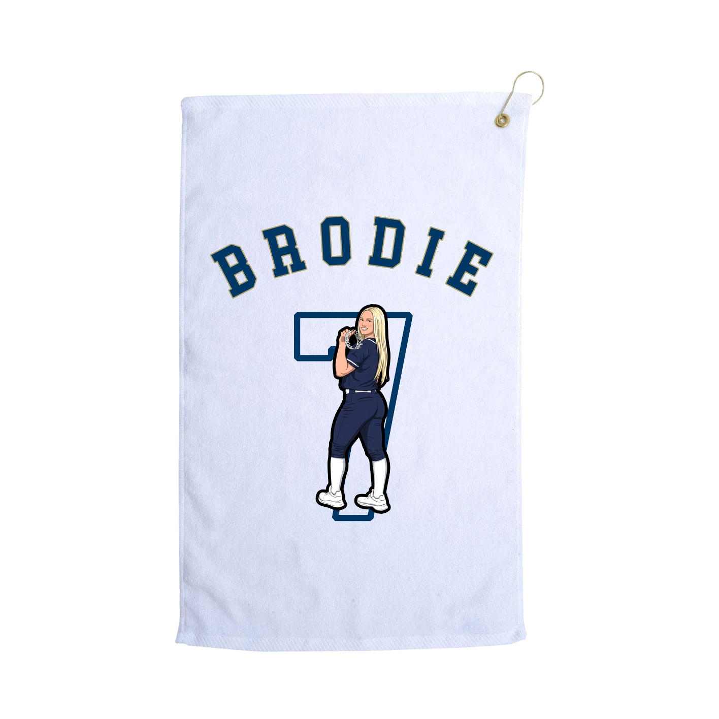 Golf Towel — Shirsey Arch in White