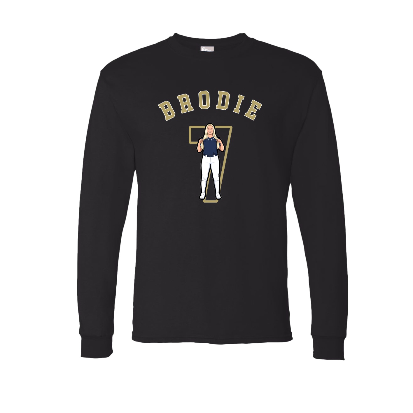 Long Sleeve Tee — Shirsey Arch in Black