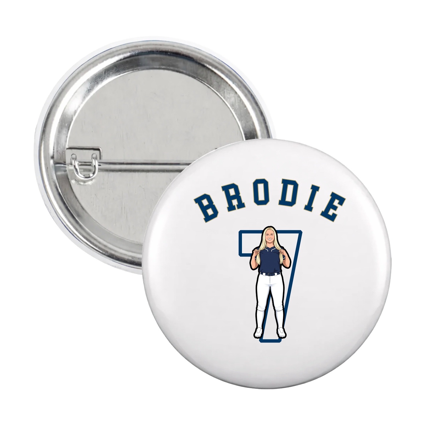 Game Day Button — Shirsey Arch in White