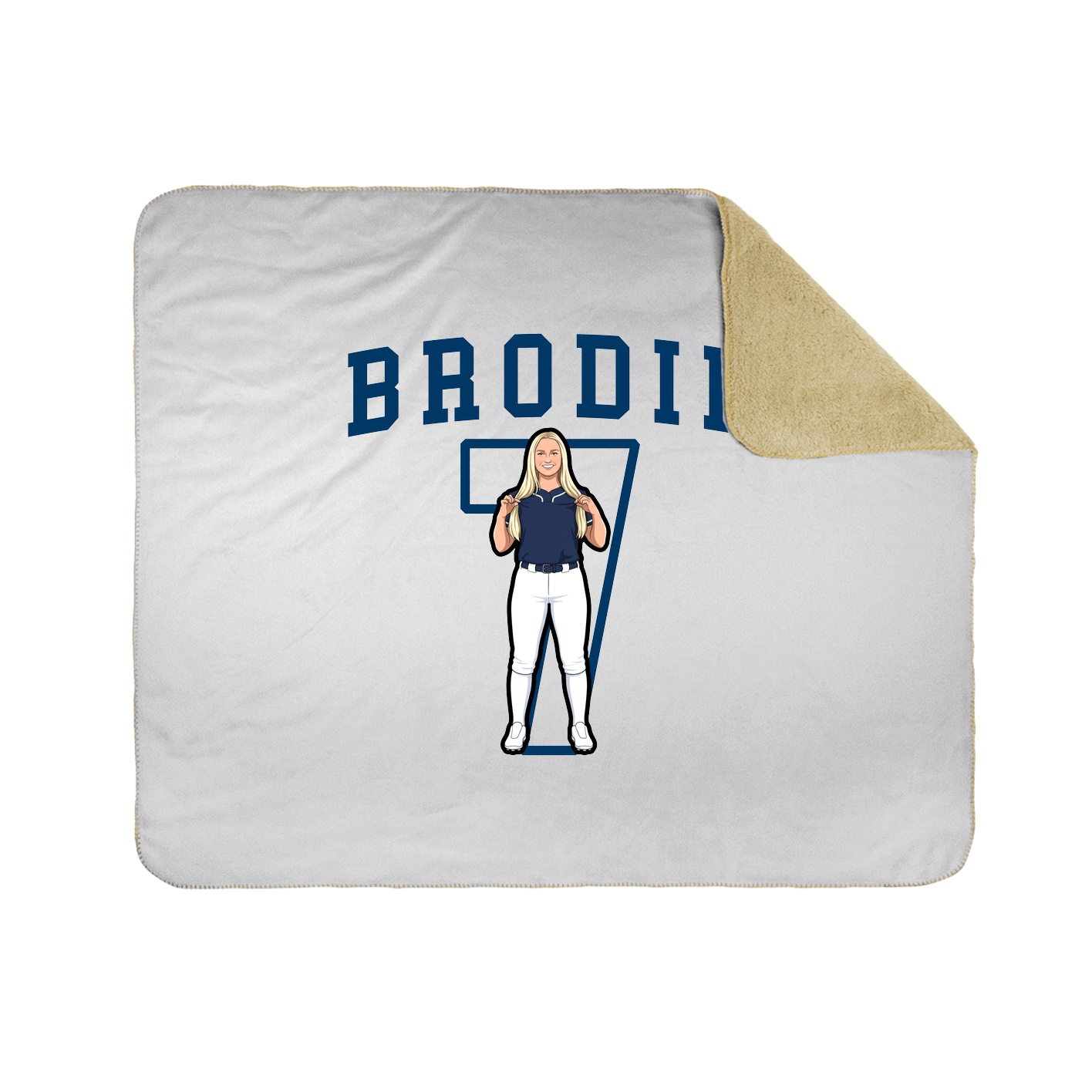 Throw Blanket — Shirsey in White