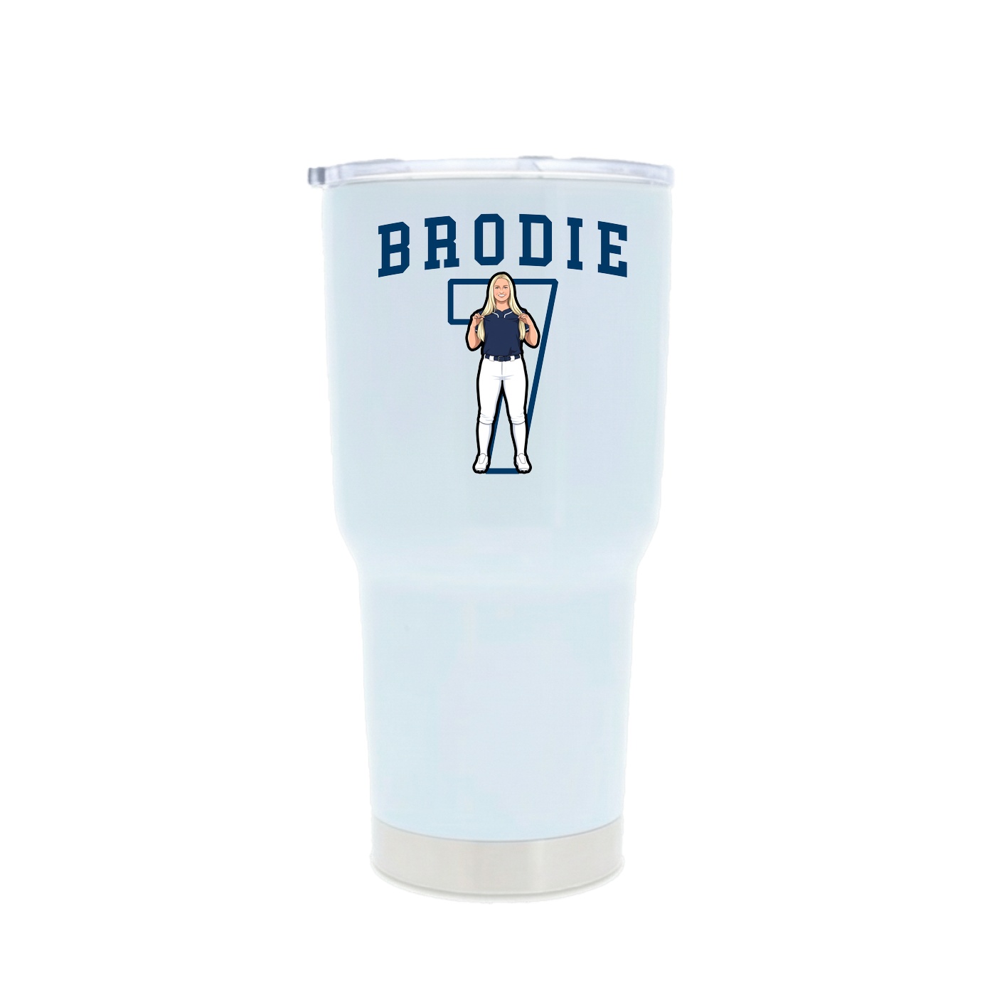 30oz Stainless Steel Tumbler — Shirsey in White