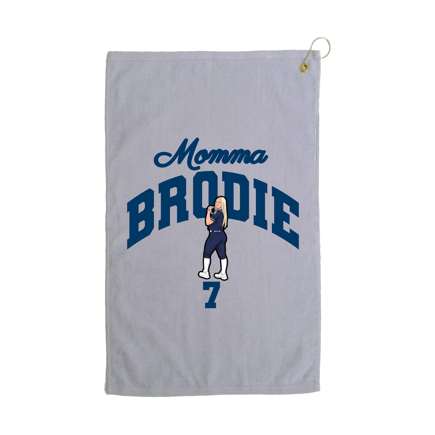 Golf Towel — Mothers Day Arch in Grey
