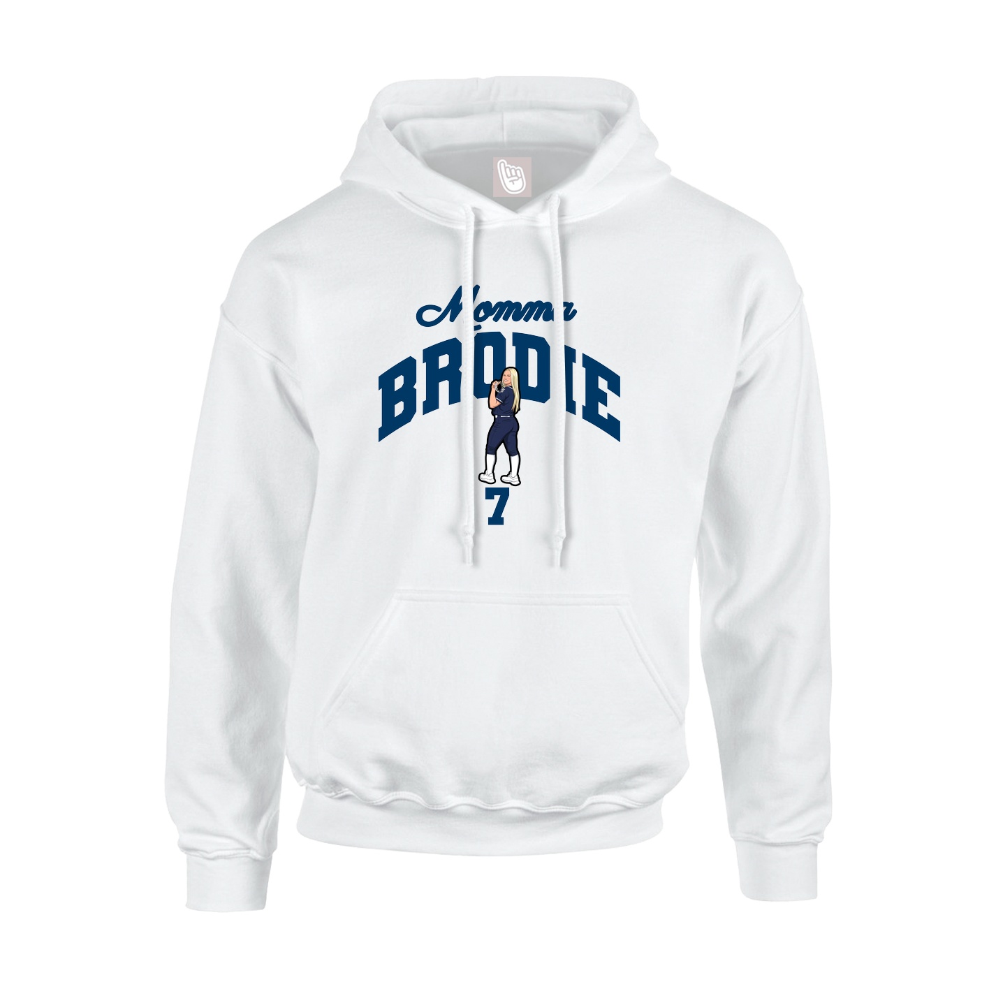 Youth Hoodie — Mothers Day Arch in White
