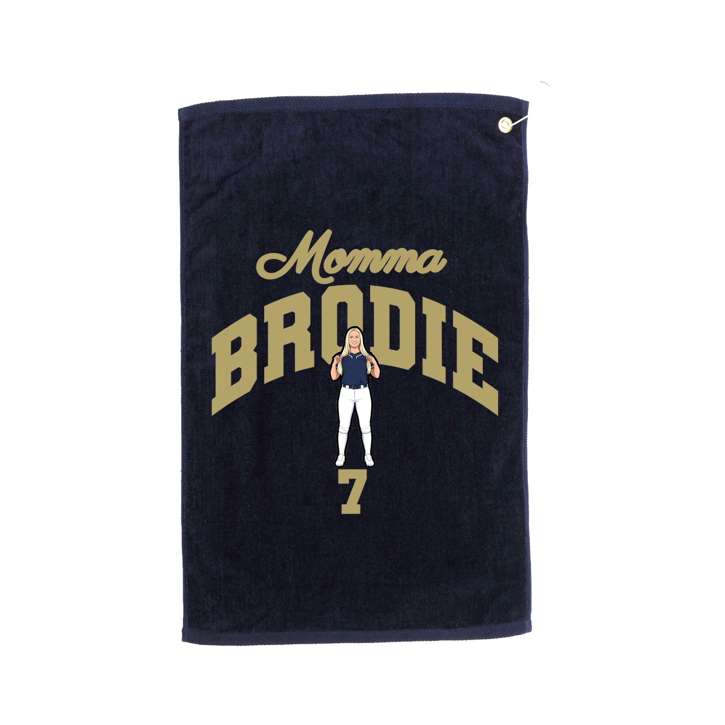 Golf Towel — Mothers Day Arch in Navy
