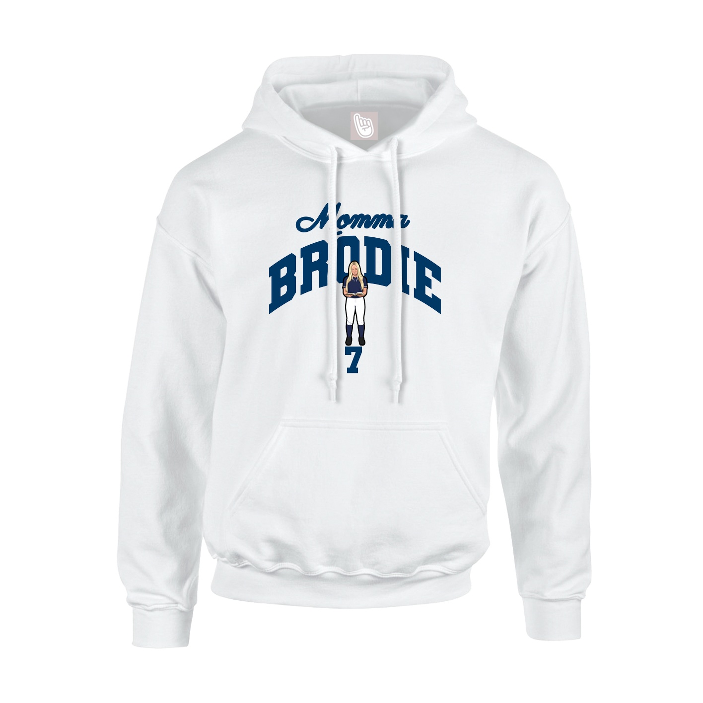 Youth Hoodie — Mothers Day Arch in White
