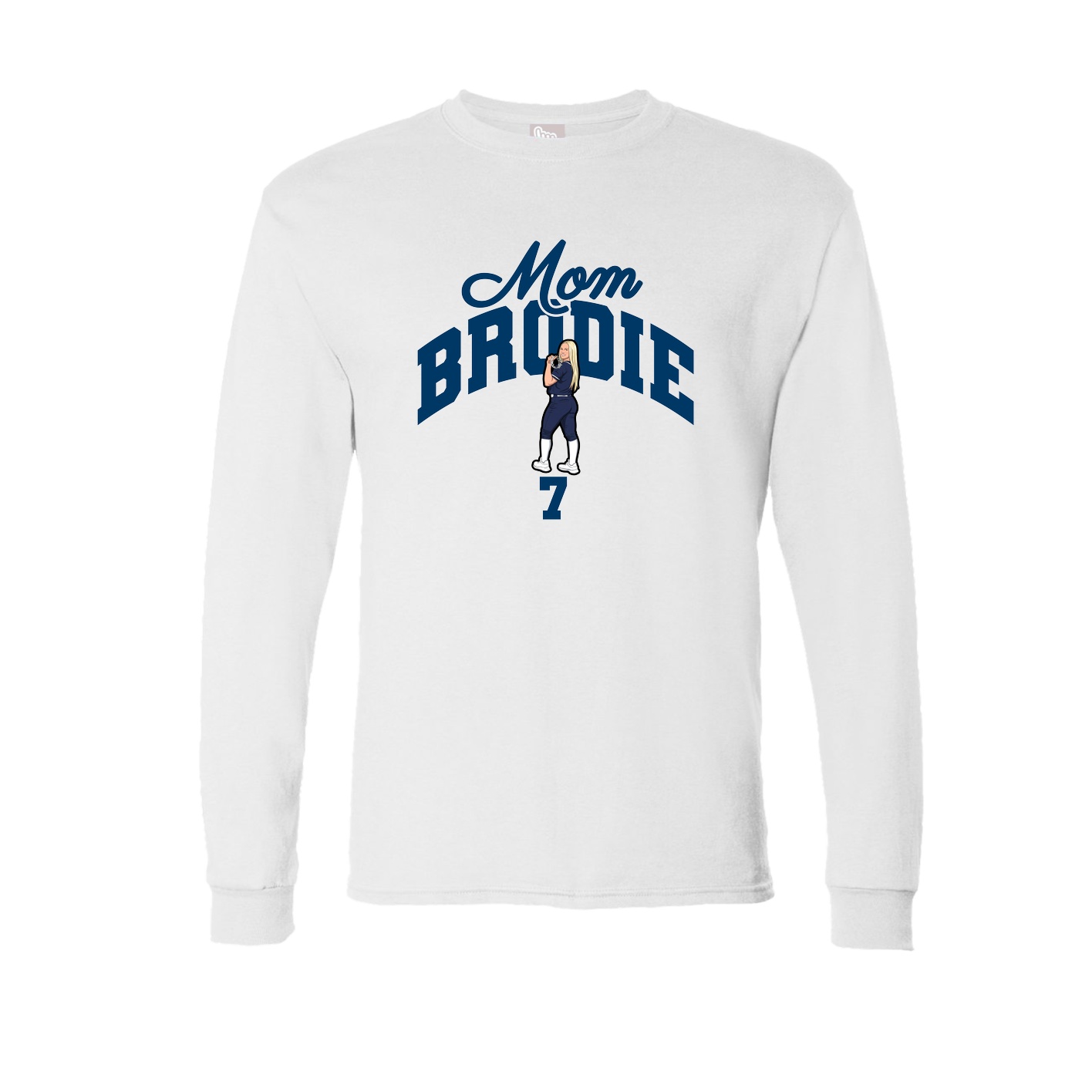 Long Sleeve Tee — Mothers Day Arch in White