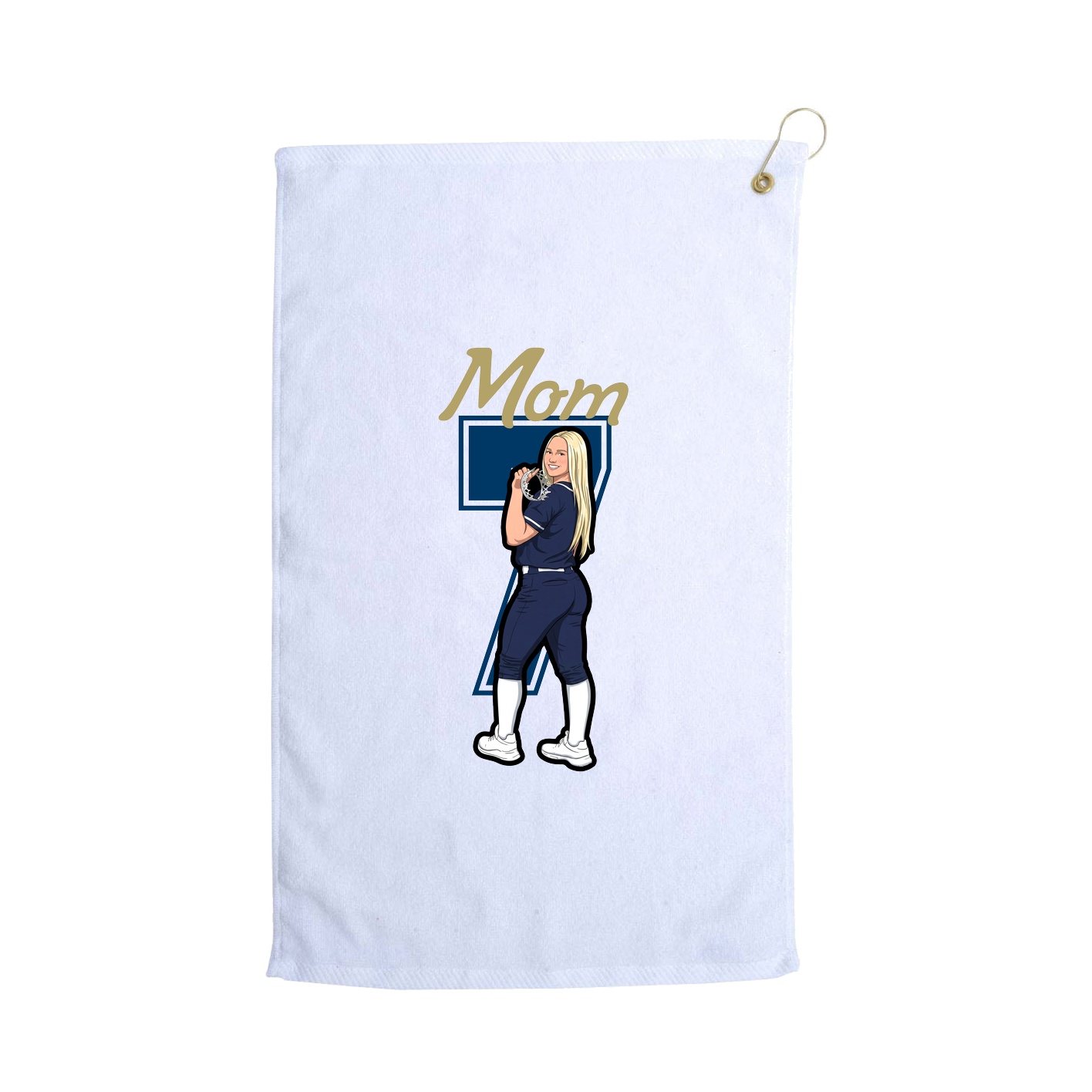Golf Towel — Mothers Day Shirsey in White