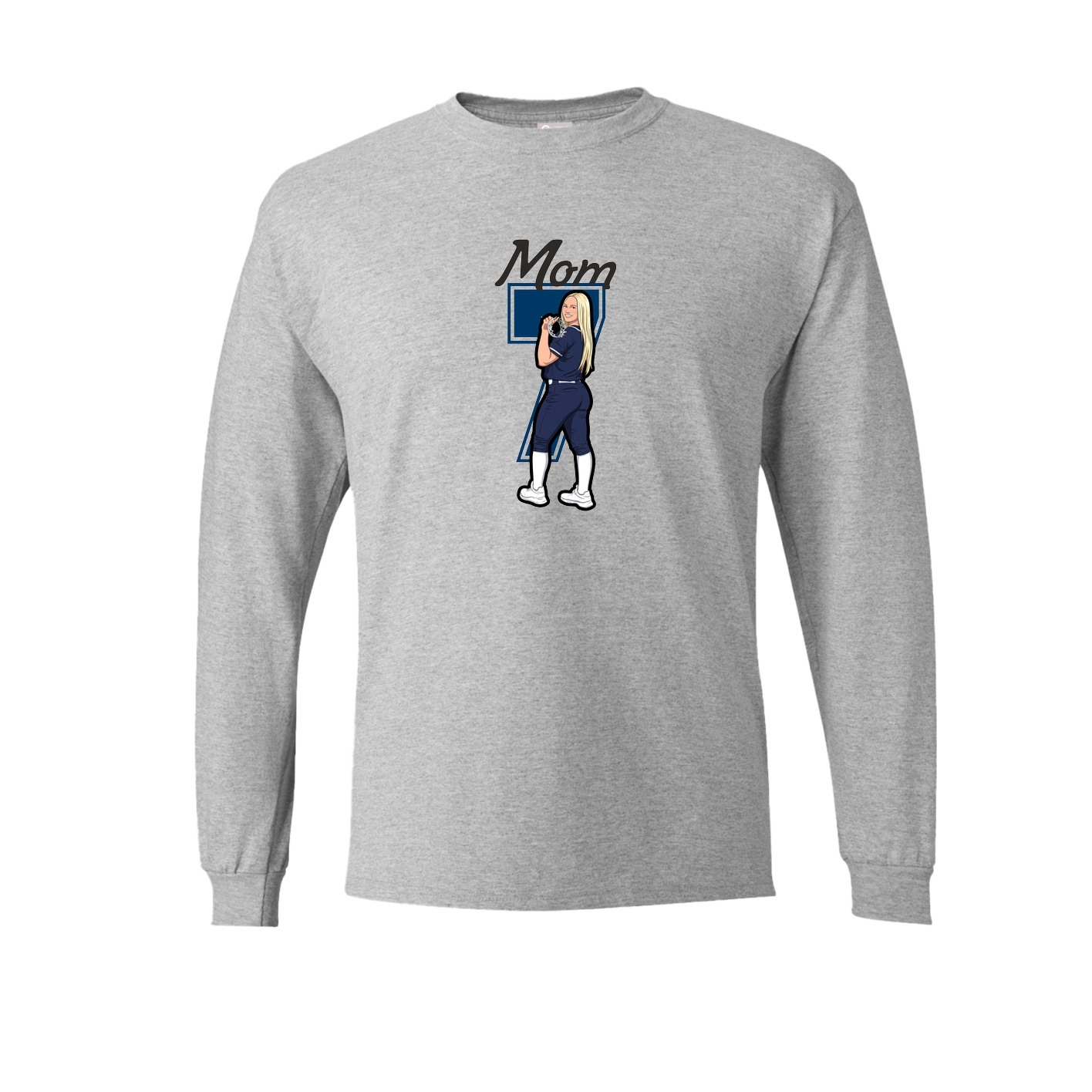 Long Sleeve Tee — Mothers Day Shirsey in Grey