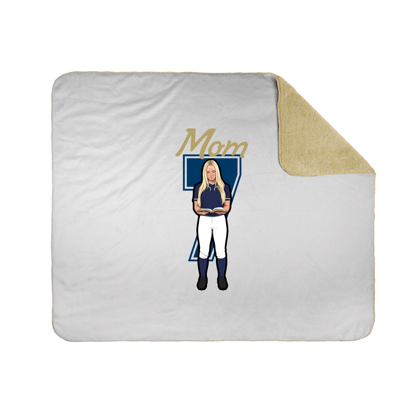 Throw Blanket — Mothers Day Shirsey in White