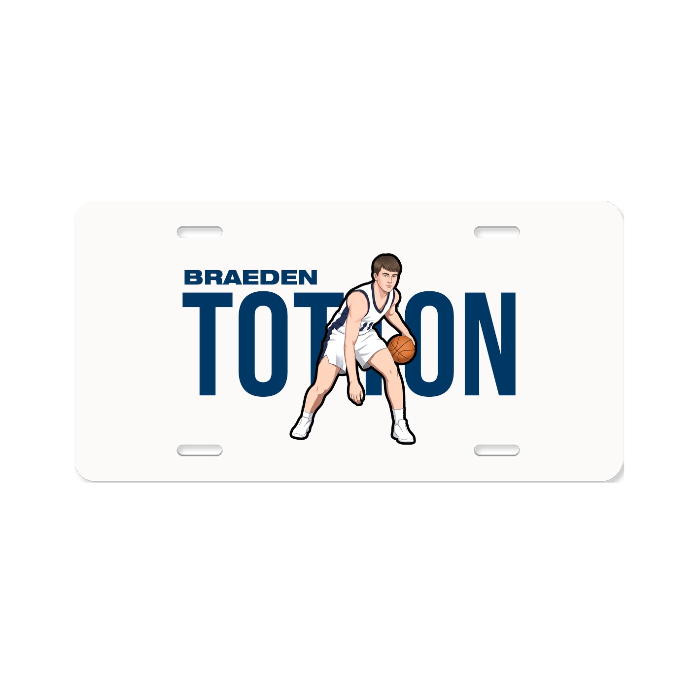 License Plate — Player Name in Classic