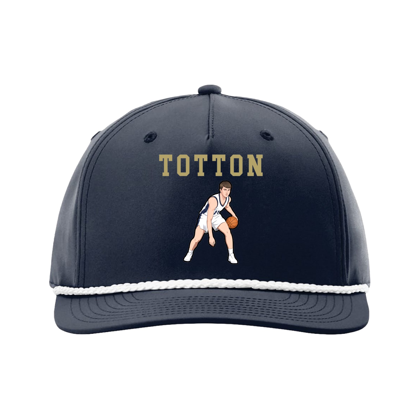 Five-Panel Classic Rope Cap — Shirsey in Navy