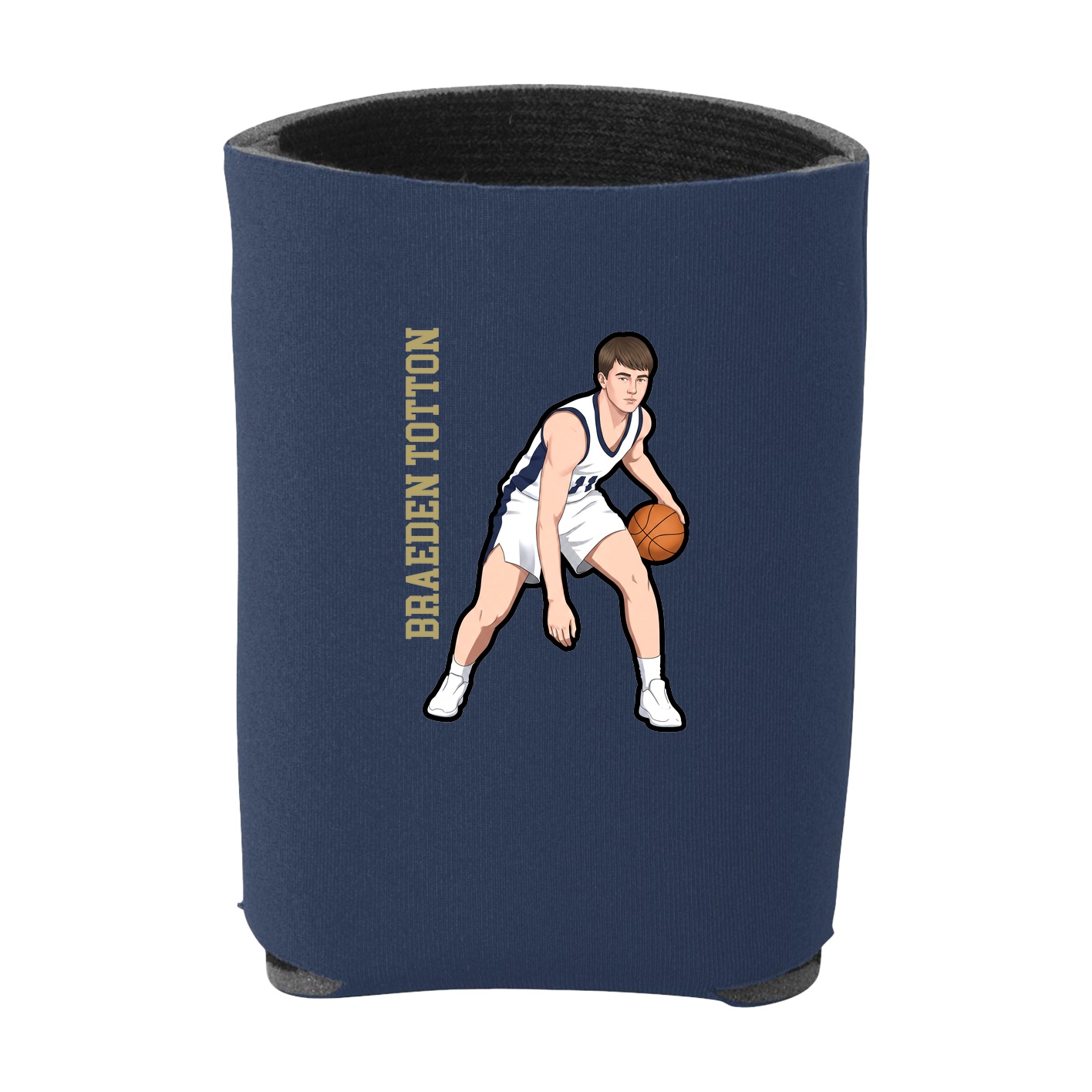 Can Holder — Name Vertical in Navy