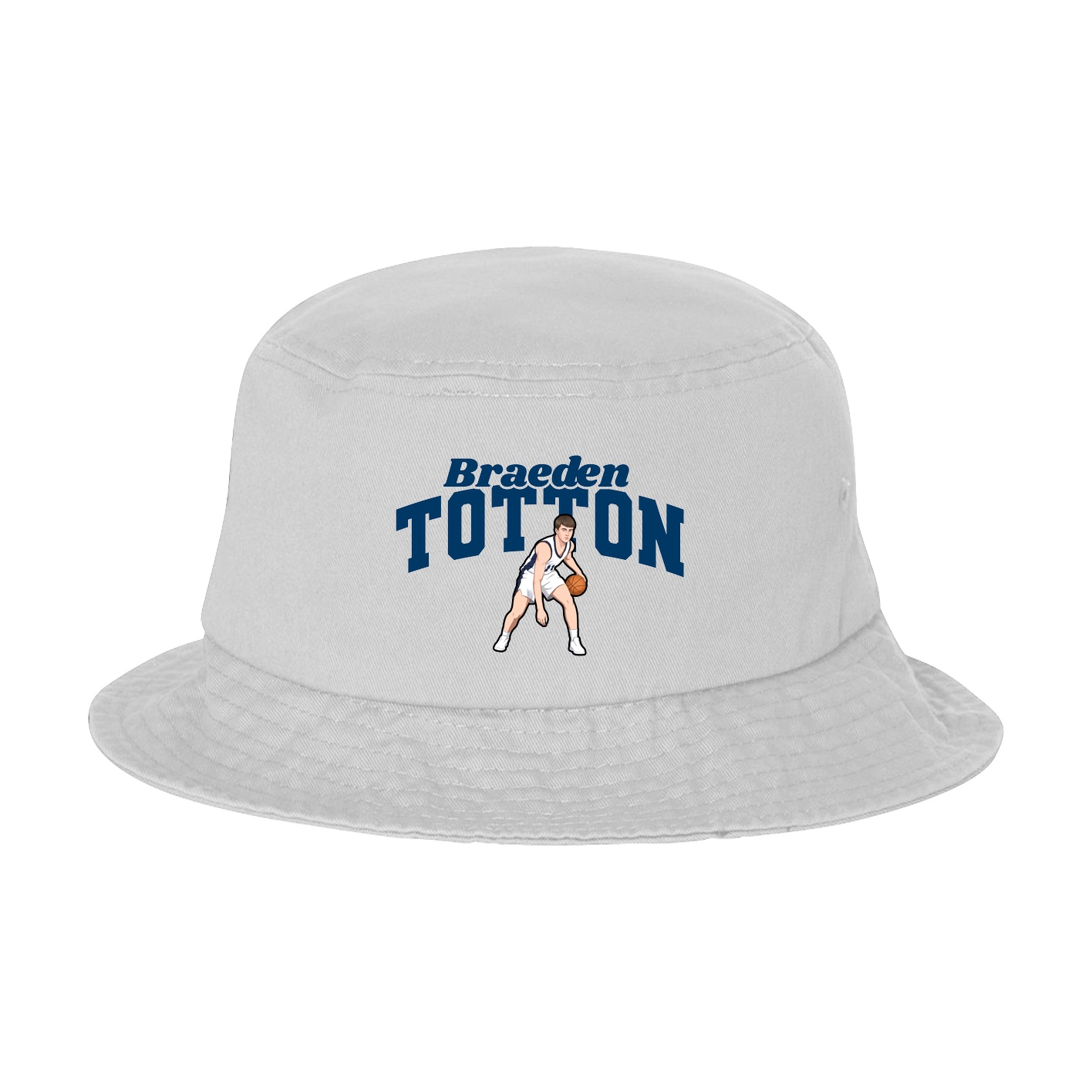 Bucket Cap — Signature Arch in White