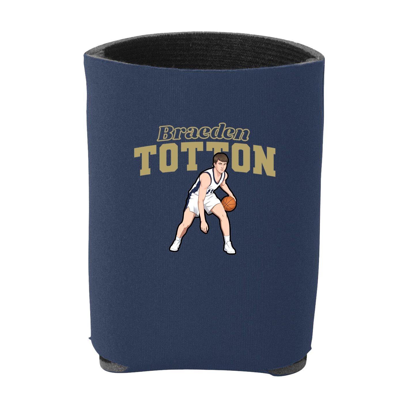 Can Holder — Name Arch in Navy