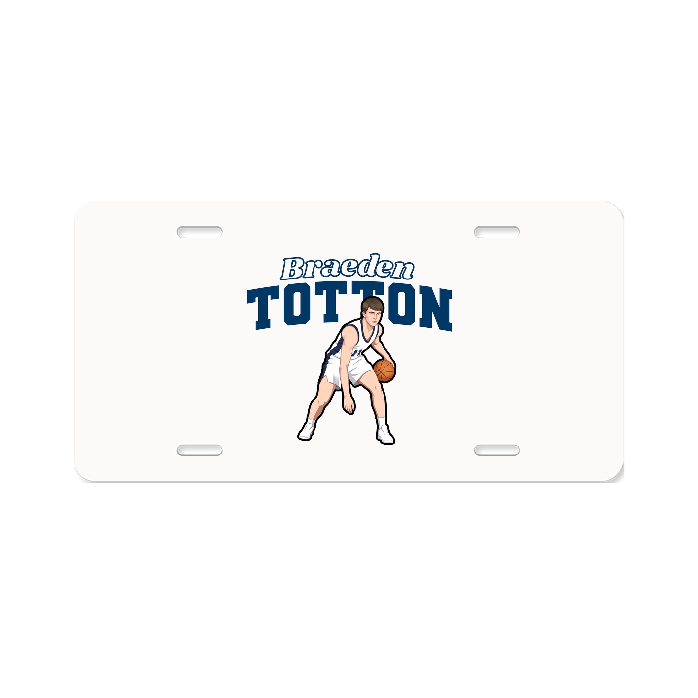 License Plate — Name Arch in Classic