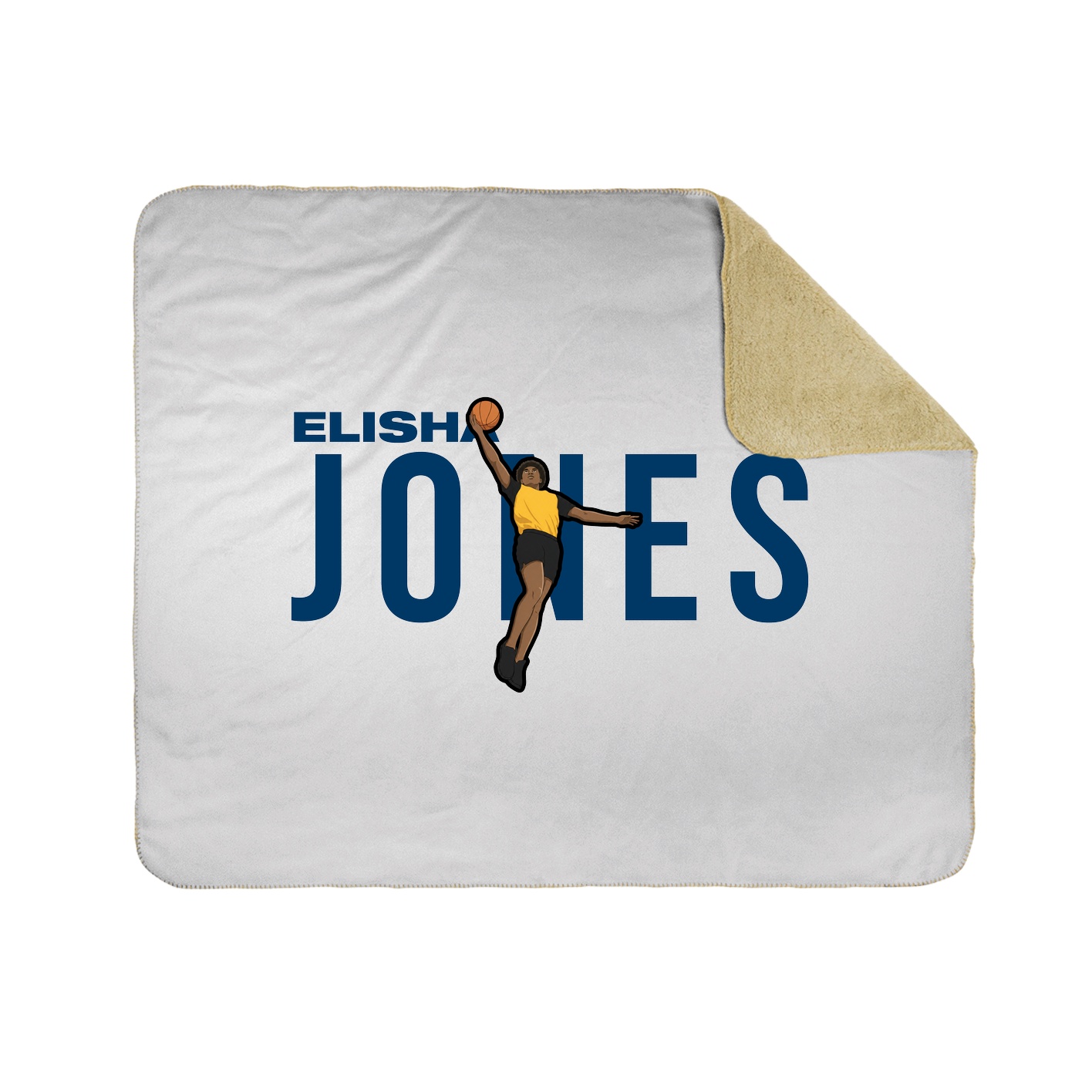 Throw Blanket — Player Name in White