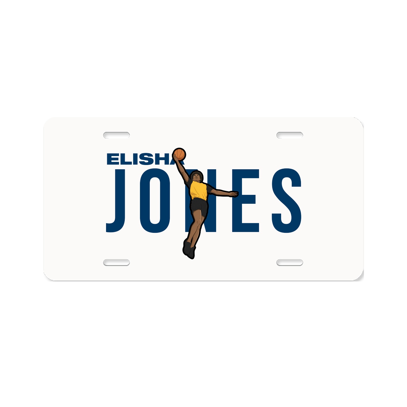 License Plate — Player Name in Classic